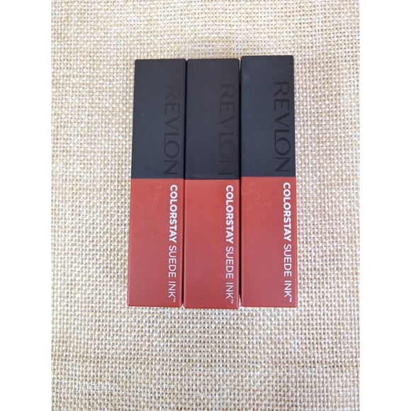 Revlon Other - 3 Revlon ColorStay Suede Ink Lipstick Shade 006 In The Money 0.09 oz